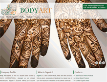 Tablet Screenshot of bodyartorganic.com